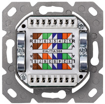 Aufputzdose Kat. 6A (tief), Detailansicht