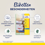 Etiketten Besonderheiten