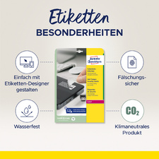 Etiketten Besonderheiten