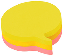 Bloc-note adhésif, en forme de bulle de dialogue