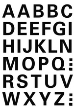 (3) Buchstaben-Sticker, 15 mm