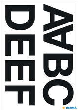 (6) Buchstaben-Sticker, 33 mm