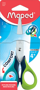 Ciseaux scolaires Sensoft 3D, pour droitiers, bleu / vert