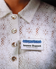 Namensschild mit Magnet, Anwendungsbeispiel