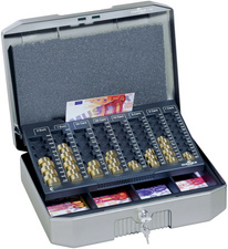 Caisse à monnaie ¯UROBOXX, ouvert