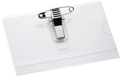 Porte-badge - double système de fixation