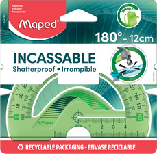 Rapporteur demi-circulaire Flex 180°, vert