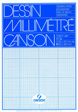  Visuel de référence: Bloc de papier millimétré, bleu