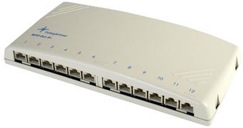 Symbolbild! Patch Verteiler Kat. 6A (tief), 12 Port
