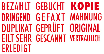 Symbolbild: Abdruckbeispiele
