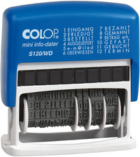 Wortbandstempel Mini Dater S120/WD, mit Datum