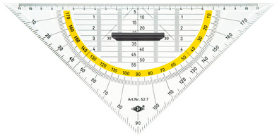 Equerre géométrique, 250 mm