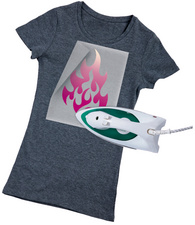 Film transfert pour t-shirt, exemple d'utilisation