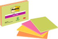 Bloc-note adhésif super sticky Meeting Notes, 203 x 152 mm, 4 blocs