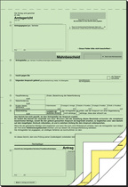 Mahnbescheid mit Erläuterungsblatt