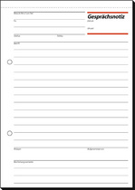 Bloc-notes de conversation, blanc
