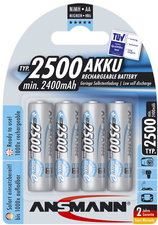 Pile rechargeable NiMH Mignon (AA), en paquet de 4