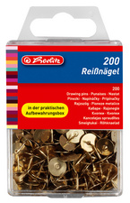 Reißnägel, messingfarben