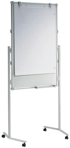 Tableau d'information professionnel MAULpro, surface blanche (bloc compris dans la livraison)