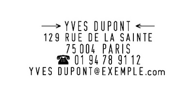 Exemple d'empreinte