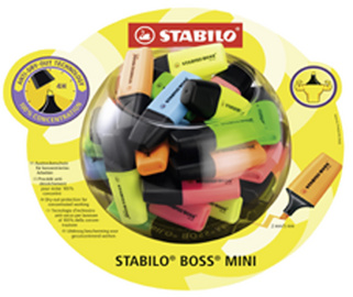 Textmarker BOSS(R) MINI, 50er Bonbonglas