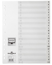 A-Z Kunststoff-Register, weiß, 24-teilig