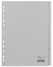 Symbolbild: A-Z Kunststoff-Register, grau