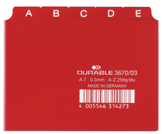 Répertoire A - Z, rouge