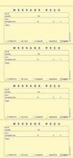 Carnet de messages, intérieur