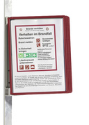 Système de présentation VARIO MAGNET WALL 5, rouge