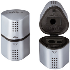 Dreifach-Spitzdose GRIP, silber
