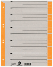 Intercalaires, gris / orange