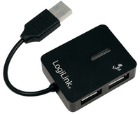 USB 2.0 Hub Smile, 4 Port, schwarz