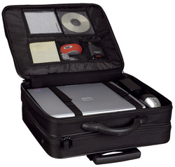 Business Laptop-Overnighttrolley "TREVISO", offen