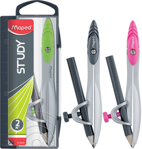 Coffret compas Study, avec bague universelle