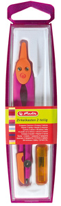 Zirkelkasten, pink/orange