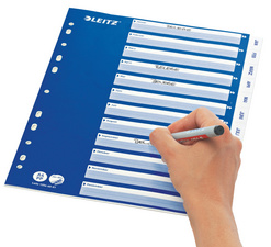 Intercalaires plastique standard mensuel,imprimé