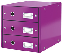 Bloc de classement Click & Store WOW, violet