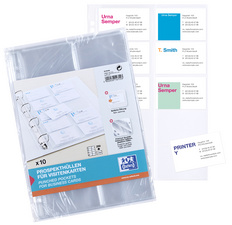 Visitenkarten-Prospekthülle, Verpackung