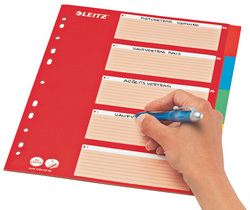 Blanko Karton-Register, Deckblatt beschriftbar