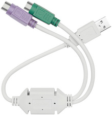 USB 1.1 - 2 x PS/2 Adapterkabel