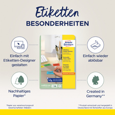 Etiketten Besonderheiten