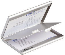 Visitenkarten-Etui BUSINESS CARD BOX DUO, offen