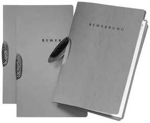 Bewerbungsmappe "Swing", grau