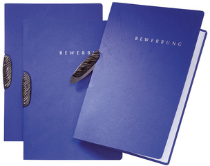 Bewerbungsmappe "Swing", blau