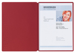 Bewerbungsmappe "Solo", rot