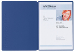 Bewerbungsmappe "Solo", blau