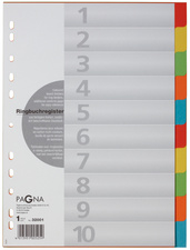 Karton - Register, 10-teilig