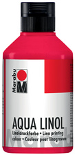 Aqua-Linoldruckfarbe, karminrot