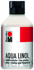 Aqua-Linoldruckfarbe, weiß